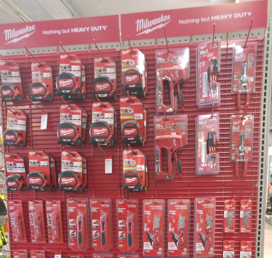 Milwaukee Tools Display