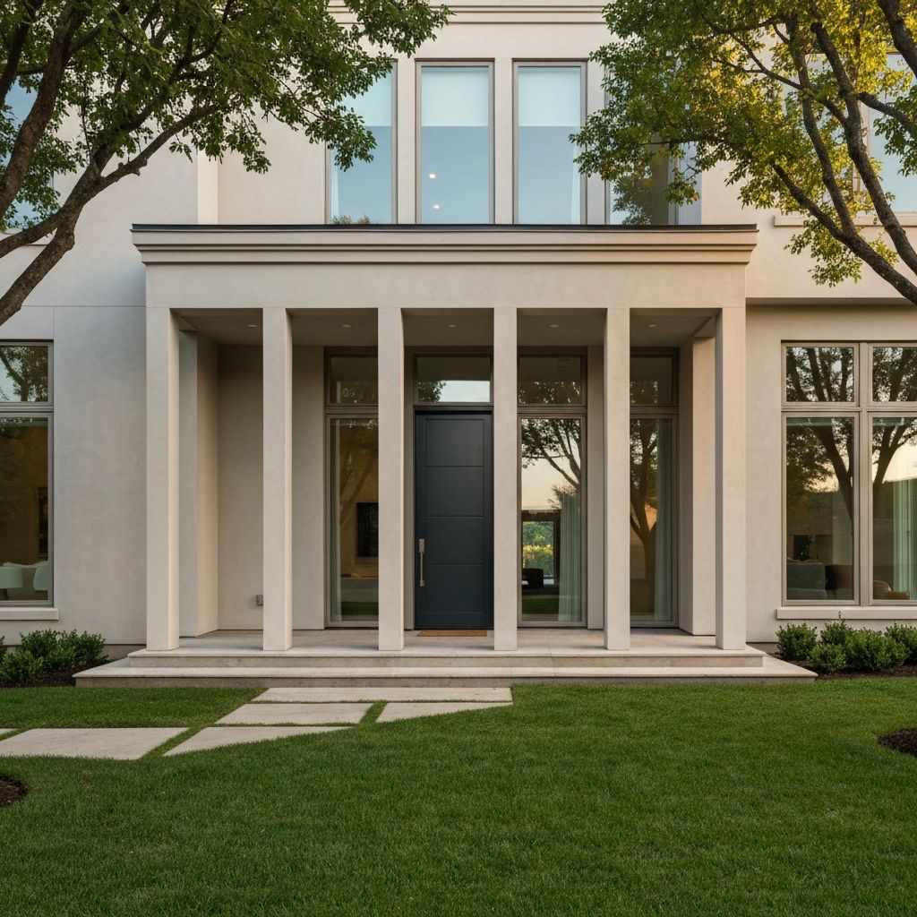 Modern exterior door